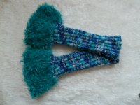 Stulpen blau-türkis