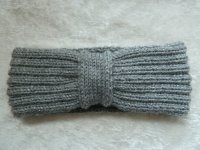 Stirnband grau mit Glitzer