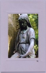 Trauernde mit Buch