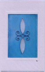 Blaue Eisentüre