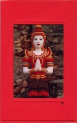 Tempelfigur rot